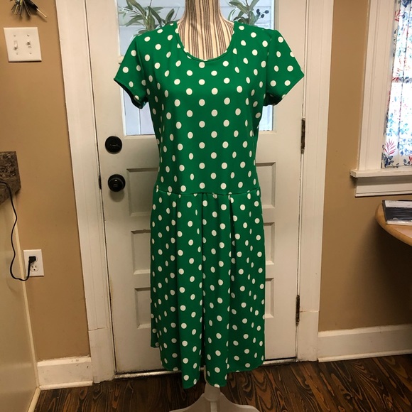 paolino Dresses & Skirts - Paolino green polka dot dress